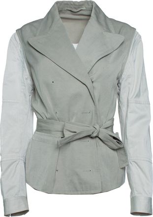 Dries Van Noten Dries van Noten, Blazer trench coat with belt