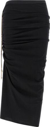 Rick Owens Black Edfu Knee skirt