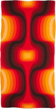 Osklen Ipanema wave-print scarf - Red