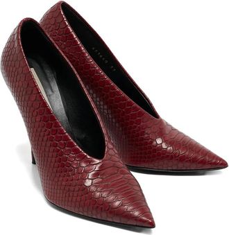 Stella McCartney Pumps met leren hak - Rood