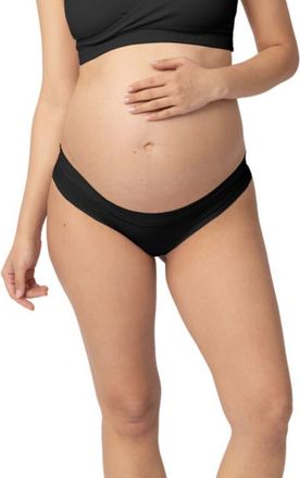 Kindred Bravely Grow with Me Maternity & Postpartum Thong in Black at Nordstrom, Size X-Large