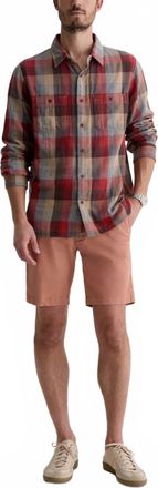AG - Adriano Goldschmied Wanderer Slim Trouser Short In Sulfur Faded Salmon