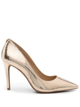 Michael Michael Kors Alina 95mm leren pumps - Goud