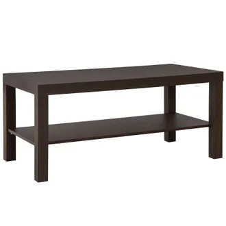 HOMCOM Homcom - Tavolino Da Salotto Rettangolare Moderno Con Ripiano 90x45x44.5cm Legno