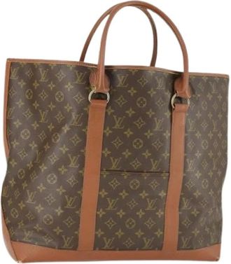 Louis Vuitton Pre-owned Tote Bags, female, Brown, Size: ONE SIZE Pre-owned Canvas Tote Bag