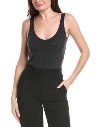Brunello Cucinelli Embroidered Sequin Bodysuit