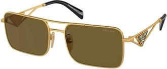 Prada A52S Zonnebril - unisex - Zonnebrillen - Geel - 56 MM - Accessoires