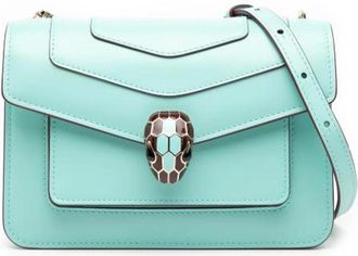 Bulgari Vintage, unisex, Blauw, ONE Size, Leer, Pre-owned Cross Body Bag