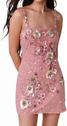 LoveShackFancy Rosmara Dress In Cherry Blossom