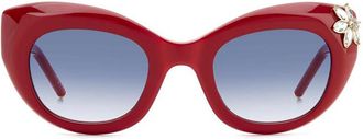 Carolina Herrera HER 0215/S C9A/08 Womens Sunglasses Red Size 50