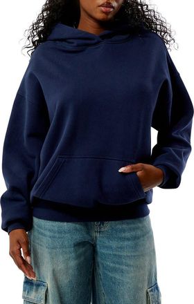PacSun Core Fleece Hoodie in Navy at Nordstrom, Size Xx-Small
