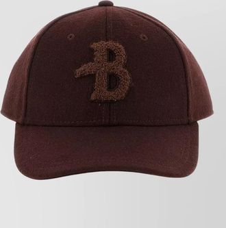 Ballantyne wool blend monogram patch baseball cap