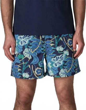 Patagonia Baggies 5 Shorts In Tropiclimb: New Navy