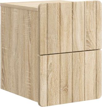 vidaXL Mesita De Noche De Pared Roble Sonoma 33 X 34,5 X 43 Cm Vidaxl