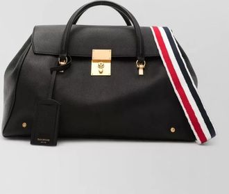Thom Browne pebble-grain leather clutch bag