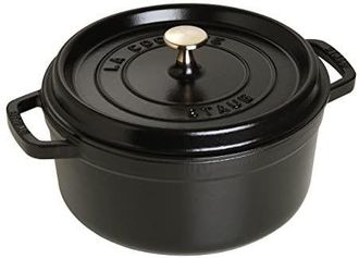 Staub Cocotte Rotonda, Ghisa, Nero Opaco, 12 Cm - Staub