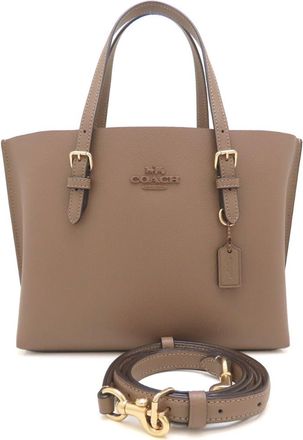 Coach Leather Handbag Tote Bag (Pre-Owned)