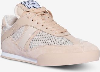 Chlo&eacute; Niedrige Mesh- und Wildledersneakers Chlo&eacute; Kick