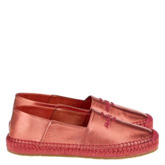 Ferragamo Susana Metallic Logo Espadrilles, Size 7 C