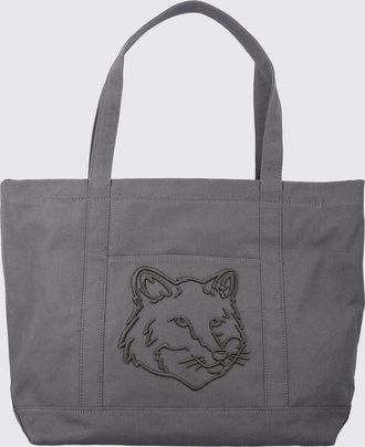Maison Kitsun&eacute; Borsa tote in cotone con logo