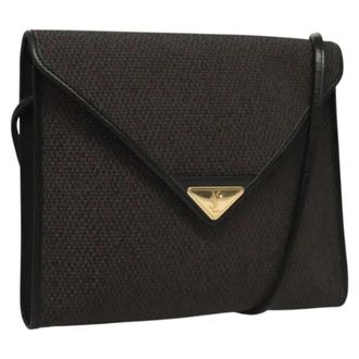 Saint Laurent Pre-owned Canvas shoulder-bags - Dames - Pre-owned - Bruin - Maat: ONE Size