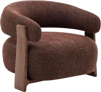 K Home Massiver Design Sessel Granyte - Nussbaum/Braun