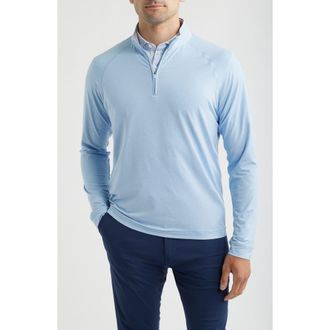 Johnnie-O Freeborne PREP-FORMANCE Quarter Zip Pullover in Kona at Nordstrom, Size Xx-Large