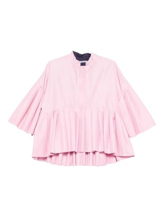 Parlor flounce-hem jacket - women - Polyamide/Polyurethane - One Size - Pink