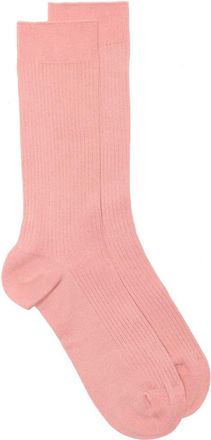 Nordstrom Casual Rib Crew Socks in Pink Tan at Nordstrom, Size Regular
