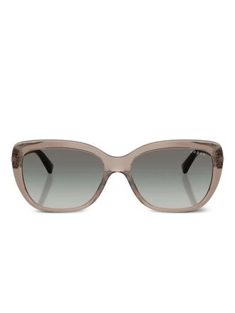 Vogue Eyewear Occhiali da sole squadrati con cristalli - Marrone