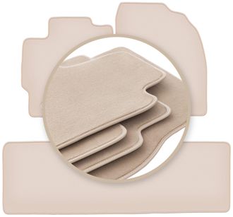 OEM Alfombrillas Beige Premium Para Toyota Corolla E16 Sed&aacute;n, Hatchback 2013-2019