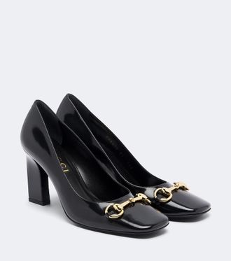 Gucci Signora Horsebit leather pumps