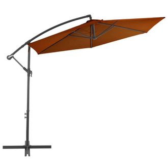 Berkfield Home Cantilever Umbrella with Aluminium Pole Terracotta 300 cm