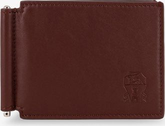 Brunello Cucinelli Portafoglio in pelle con logo inciso - BRUNELLO CUCINELLI - gender_Man