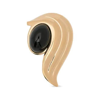 Ferragamo Cabochon-embellished Sculpted Brooch