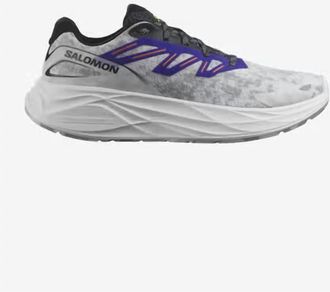 Salomon Mens Aero Glide 2 Road Running Shoe In White / Phantom
