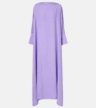 Taller Marmo Mila off-shoulder cr&ecirc;pe cady kaftan