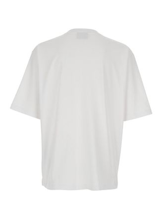 Dsquared2 Mens T-Shirt Maxi Logo White Cotton T-Shirts And Polos