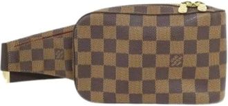 Louis Vuitton Pre-owned Belt Bags, male, Brown, Size: ONE SIZE Pre-owned Geronimos Damier Shoulder Bag