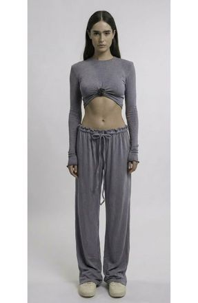Mother of All Papper Ripple Pants in Grey at Nordstrom, Size X-Small/small