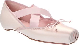 Christian Louboutin Cassiasticina Silk Ballerina Flat