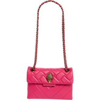 Kurt Geiger Mini Kensington Quilted Convertible Shoulder Bag in Pink Comb at Nordstrom Rack