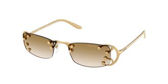 Prada PR C57S 29H30V Womens Sunglasses Gold Size 52