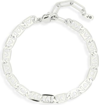 JENNY BIRD Bobbi Heart Chain Bracelet in High Polish Silver at Nordstrom