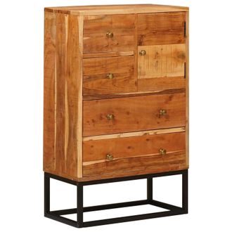 vidaXL Caj&oacute;n De Gaveta Natural 55 X 30 X 90 Cm Madera De Acacia S&oacute;lida Vidaxl