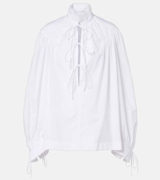 Dries Van Noten Ruffled cotton blouse