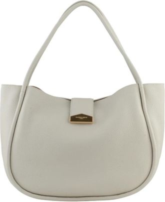Pourchet Liane Schoudertas - Dames - Schoudertassen - Beige - ONE Size - Leer - Tassen