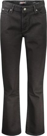 Guess Zwarte katoenen Straight-Leg Jeans & Broeken - Dames - Bootcut Jeans - Zwart - W29 L32 - Katoen - Jeans