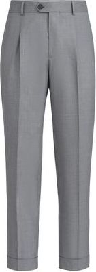 Brunello Cucinelli Hopsack trousers in Grey at Nordstrom, Size 60 It