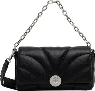 Joop Borsa a tracolla trapuntata con catena - Nero